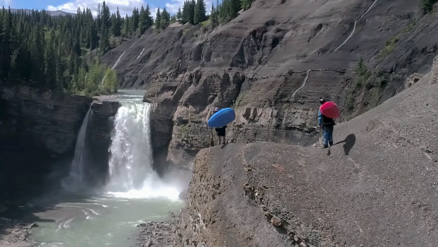 Video: Running Alberta's 100-Foot Ram Falls